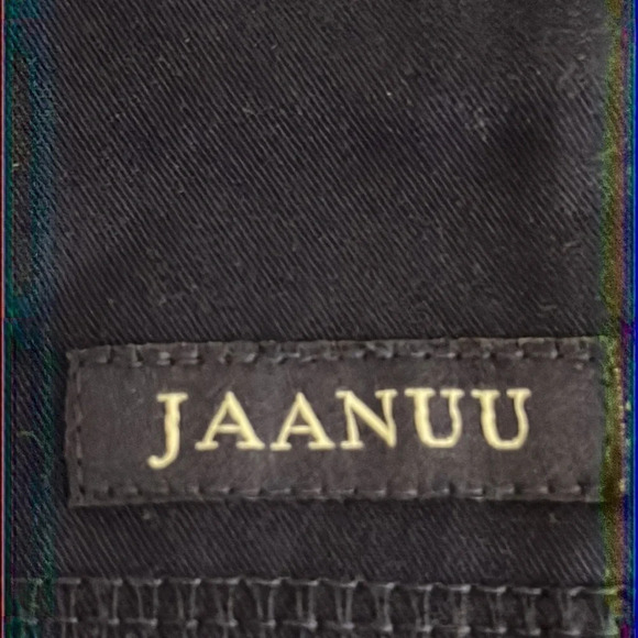 Jaanuu Men's Crew Neck 2 Pocket Short Sleeve Scrub Top in Navy - Size 1XL - Picture 5 of 8